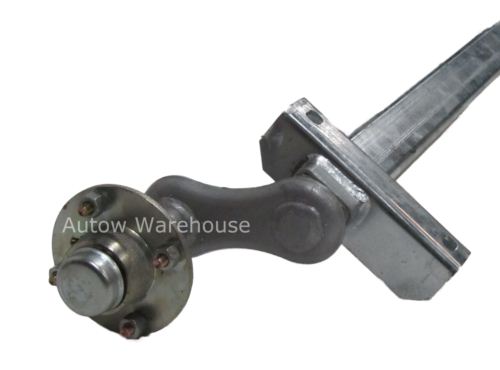 Rubber Suspension Axle - Unbraked 500 kg - with hubs